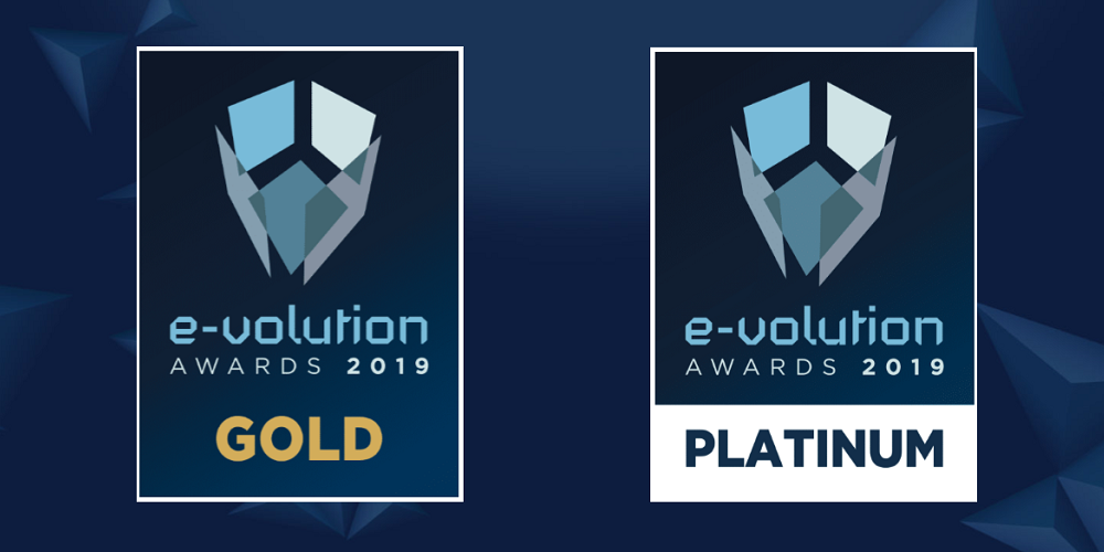 Two e-volution awards 2019 are granted to cosmoONE’s e-Tender services